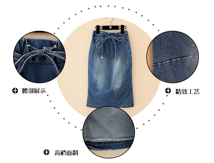 Jupe fillette en toile - Ref 2048714 Image 12