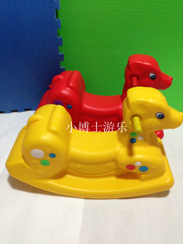 Manufacturers direct kindergarten rocking horse rocking horse, children shaking horse, plastic rocking horse thickening