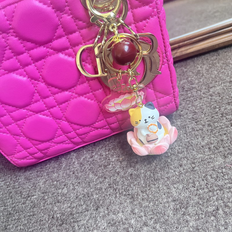Lotus Kitten 2-in-1 Mobile Phone Key Backpack Pendant (Single Pendant Main Picture Does Not Include Bag)
