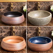 Jingdezhen art table basin basin European style round retro toilet ceramic hand wash bathroom wash wash basin