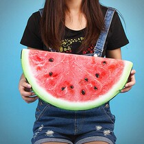 Superhuman Palm Personality Creative Watermelon Hug Pillow Realistic Back Cushion Whole Demagogic fun Pillow Watermelon Cushion Fruits Lean to Pillows