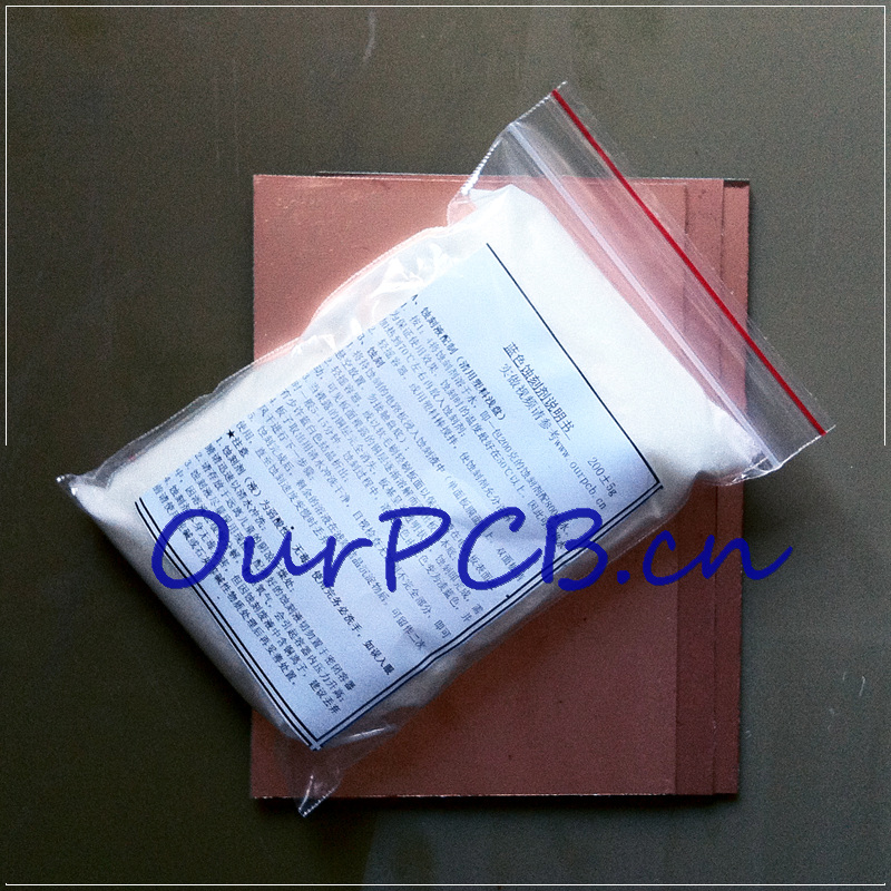 Blue Environmentally Friendly PCB Cladding Copper Plate Dongle Board Circuit Board Special etching agent-Taobao