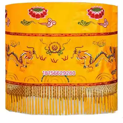 Customized Buddhist Taoism 1 meter Double Dragon play Pearl treasure cover umbrella yellow dragon umbrella umbrella umbrella
