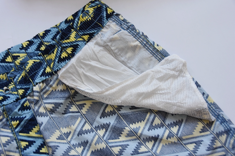 Mùa hè Nam Quần short giản dị Phong cách dân tộc In Cotton thun eo Quần rộng Quần quần short nam