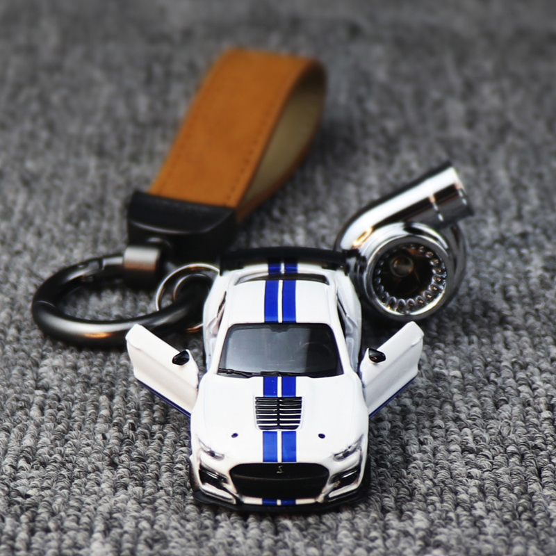 Genuine Keychain Suitable for Ford Mustang Shelby Gt500, Creative Metal Car Keychain