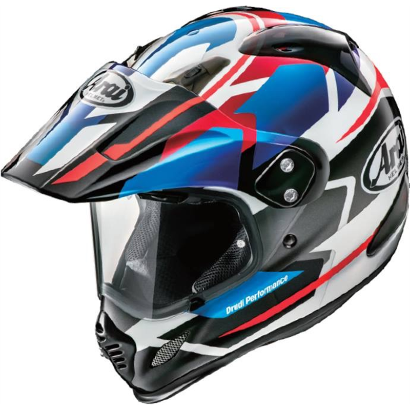 Шлем ARAI Relic Tour-Cross3 Wet Blue/Win Blue/Visual Red Gray/Non-Double Helmet