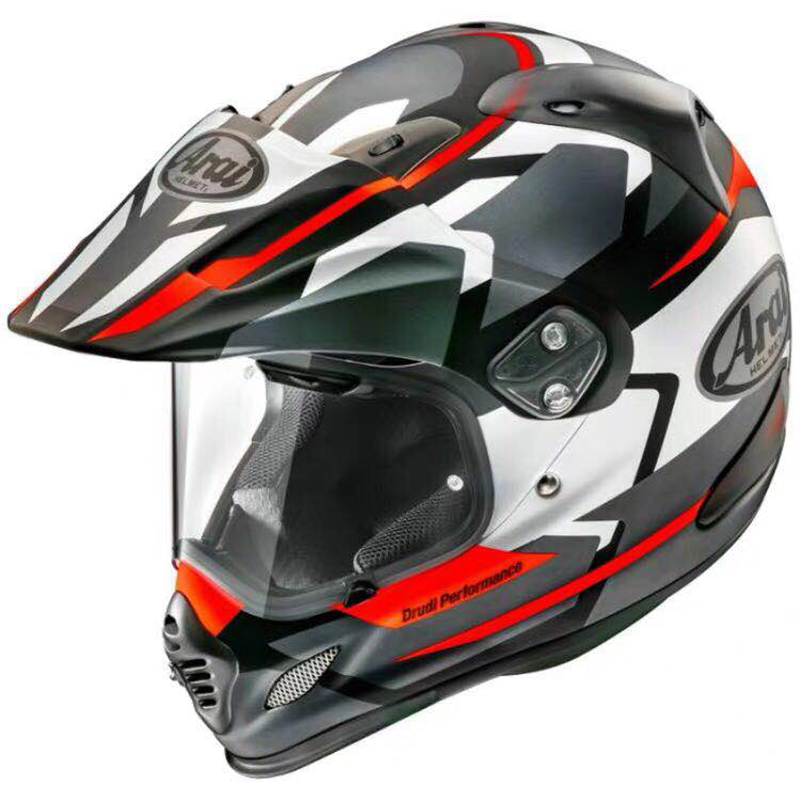 Шлем ARAI Relic Tour-Cross3 Wet Blue/Win Blue/Visual Red Gray/Non-Double Helmet
