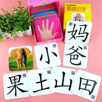 Childrens picture literacy card 0-3-6 years old baby early education preschool preschool Enlightenment Chinese pictographic Recognition Card