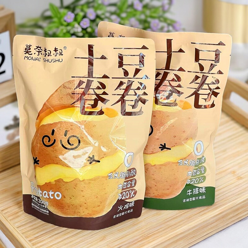 Uncle Monet's Potato Rolls Puffed Snacks Pastry Biscuits Roasted Goods Individually Packaged Leisure Snacks Potato Crisps