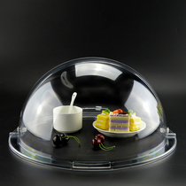 Food cover dust cover Acrylic cover acrylic cover round plastic transparent flip cover commercial bread cake fresh cover