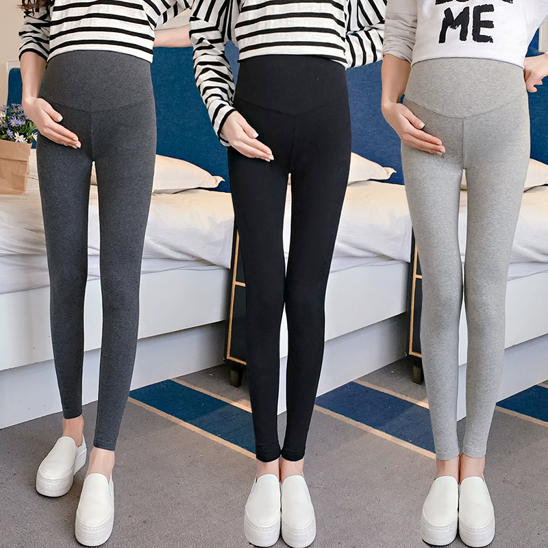 Quần legging cho bà bầu mùa xuân 2020 thời trang mới quần áo bà bầu quần quần chân ngoài quần xuân hè - Phụ nữ mang thai quần / quần bụng