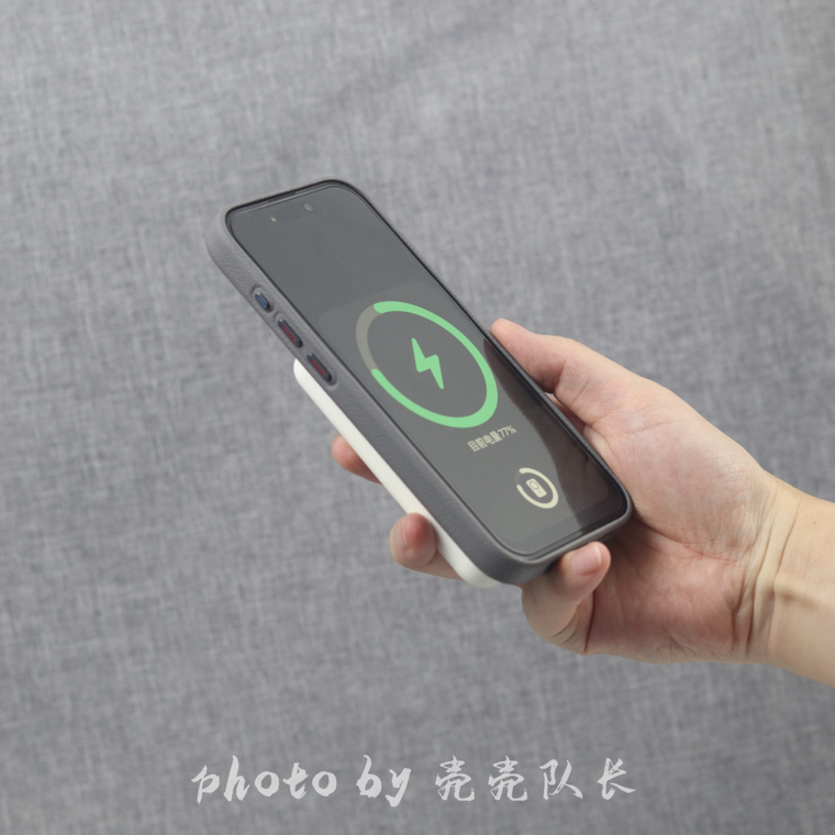 Urban Grey Cat Ear Cutout Leather Metal Heatsink iPhone Case