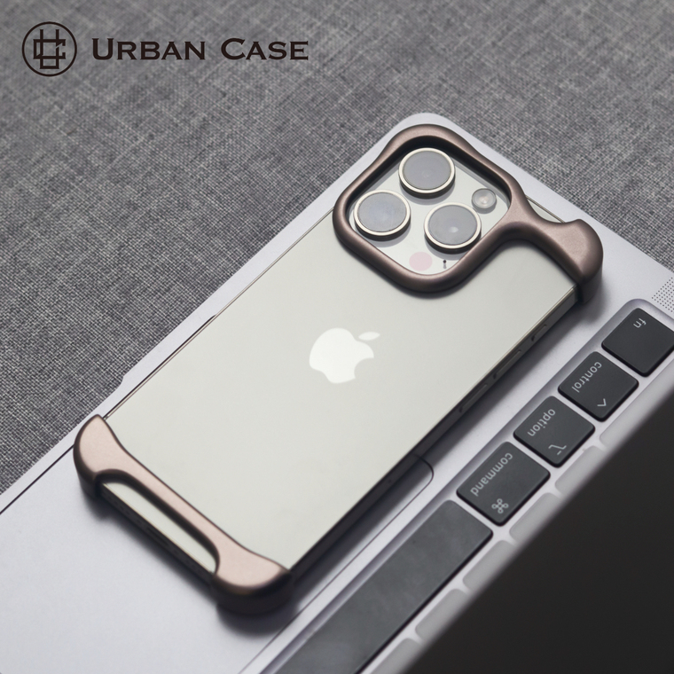 Urban Gold Frame Minimalist Black Accents iPhone Case