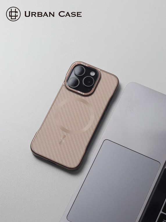 URBAN Carbon Fiber MagSafe Gray iPhone Case