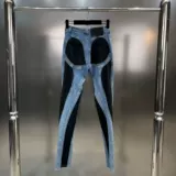 Джинсовые черные сексуальные джинсы, популярно в интернете, 2025 года, осенние, по фигуре