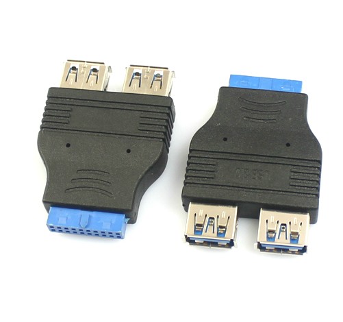 USB3 0 male right angle connector computer extension cord L-type docking elbow 90 degrees USB revolution mother head
