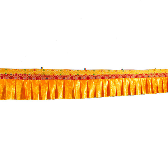 Tibetan high-quality curtain Puma yellow banner ethnic decorative supplies Tantric Buddhist hall curtain wall table circumference 1m