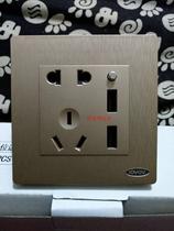 Lofer S8 wire drawing five holes with double usb socket lovov switch guarantee factory straight for full reduction