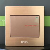 Lovov A9 aluminum brushed one-open single control lovov switch socket to ensure factory direct sales full reduction