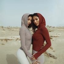 ARIA LEISURE X-Soft long sleeve hooded sports top female stretch fit yoga jacket