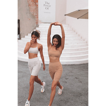 ARIALEISURE sports underwear women shockproof fitness bra yoga shorts set