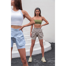 ARIALEISUREX-SOFT sports shorts women running training yoga pants loose casual casual quick-drying fitness pants