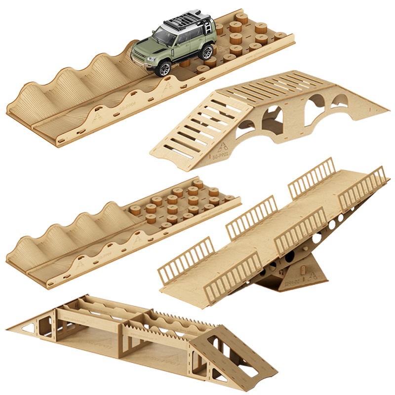 Remote Control Off-Road Obstacle Course Bridge Climbing Steep Slope Rocker 1/18 1/24 Rc Climbing Car Trx4M Scx24 Fcx18