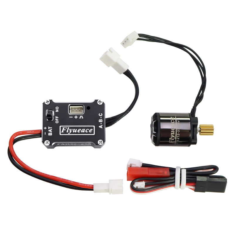 25A Esc 1212-3500Kv External Rotor Brushless Motor Power Upgrade for 1/18 Trx4M Rc Remote Control Car
