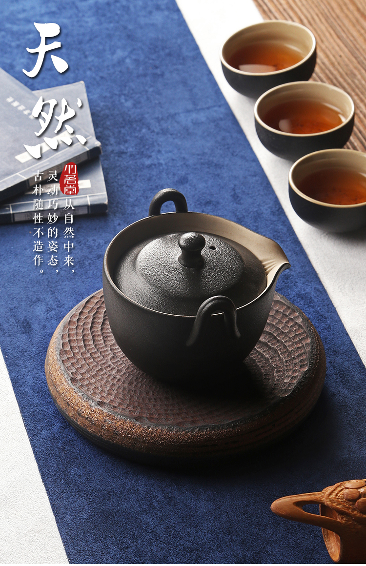 Đồ gốm cổ điển Bình trà khô nồi giữ ấm Zisha ấm trà hỗ trợ nồi mat Nhật Bản phong cách lưu trữ nước khay trà Kung Fu bộ bộ ấm pha trà hoa cúc