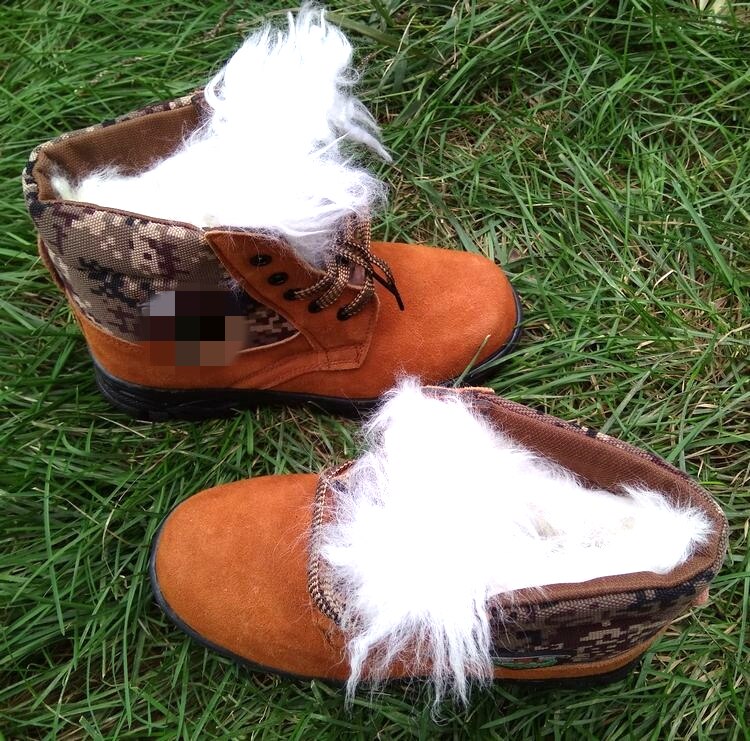 Winter men's thickened wool electro-welded leather cotton shoes working shoes Lauded shoes ladle head anti-smashing waterproof hot leather insulating shoes