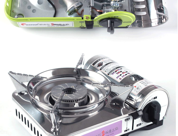 Bếp tươi mini cassette bếp ngoài trời xách tay gas nhỏ bếp nhỏ bếp gas hoang bếp gas - Bếp lò / bộ đồ ăn / đồ nướng dã ngoại bếp than nướng ngoài trời