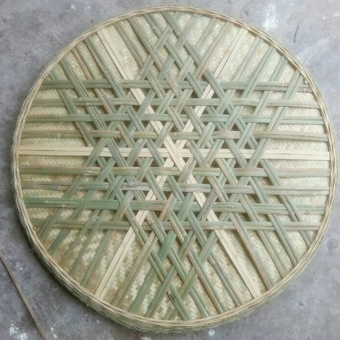 Bamboo Dustpan with Reinforced Round Bottom, Drying Dustpan, Handmade Traditional Bamboo Product, Household Decoration Dustpan