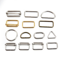 Manufacturer Direct sales pull core buckle D ring semi-circle Japanese word mouth Sub-button Three-gear buckle Two-gear button metal adjustment buckle