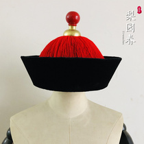 Eunuch film and television helmet Qing Dynasty official hat Tie hat Court costume drama hat