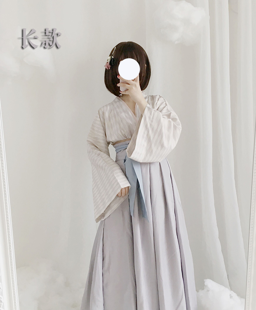 Mùa xuân và mùa thu Han Elemental Beauty-Sen Gentle Girl Oriental Retro Cổ áo + Bộ váy nửa những kiểu đồ bộ thun may