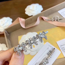 Miu Three Butterfly Knots Hair Clip Top Clip Miu Full Drill Mini Sweet And Cute Hair Stirrup Hairpin 100 Hitch Accessories