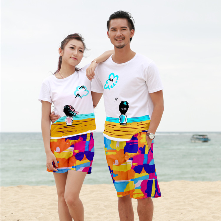 Quần đi biển quần nhanh khô rộng giản dị năm quần của phụ nữ lướt sóng quần bơi thân quần đi biển quần nam kích thước lớn - Quần bãi biển 	quần đi biển giá	