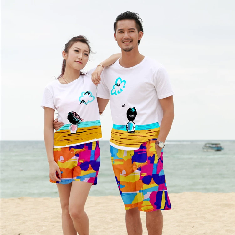 Quần đi biển quần nhanh khô rộng giản dị năm quần của phụ nữ lướt sóng quần bơi thân quần đi biển quần nam kích thước lớn - Quần bãi biển 	mua quần áo đi biển