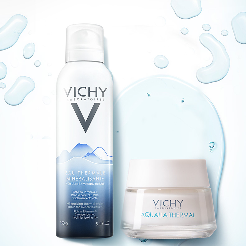 Vichy/薇姿薇姿法国进口温泉补水保湿套装喷雾150ml水活霜15ml