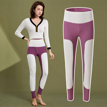Autumn pants woman 2022 new inside wearing high waist beating bottom pants female tall lengthened warm pants thickened kneecap external to wear