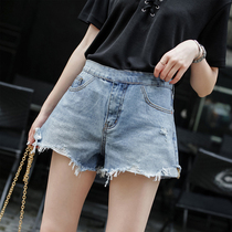 Pregnant women denim shorts summer wear 2019 new summer fashion burrs thin belly rest casual pants tide