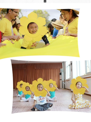 Шлем на солнечной энергии для детского сада, реквизит, аксессуар для волос, подсолнух