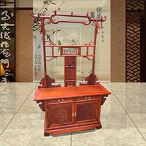 Burmese rosewood Chinese-style entrance hall cabinet coat rack shoe cabinet shoe changing stool combination mahogany entrance coat cabinet