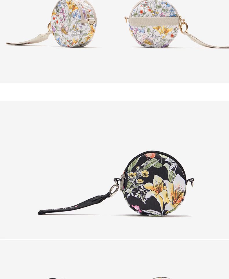 LeSportsac nhạc thơ 19 thời trang mới in ví tiền nhỏ gọn in túi nhỏ ly hợp 2727 - Ví tiền ví gucci nam