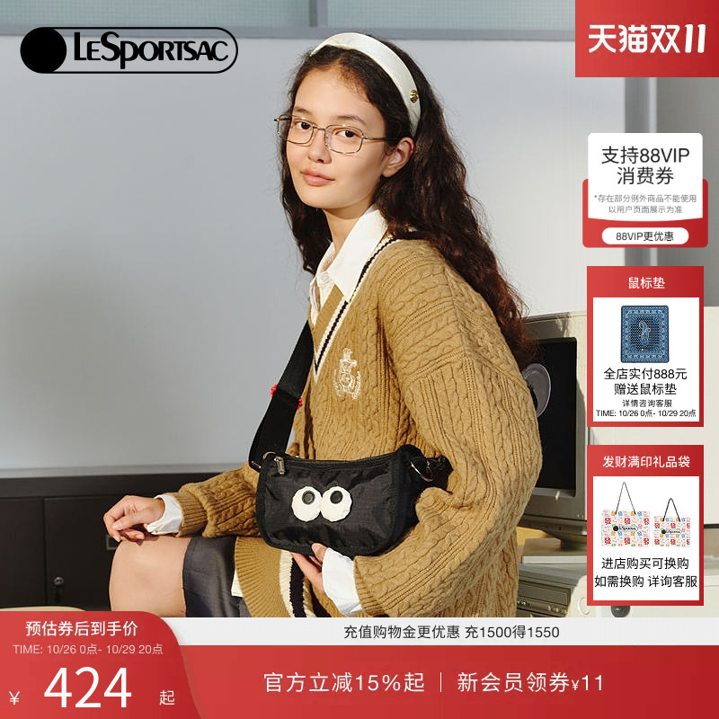 Lesportsac New Big-Eyed Character Handbag, Cute and Versatile, Suitable for Commuting and Travel, Single Shoulder Crossbody Bag Lesportsac New Big-Eyed Character Handbag, Cute and Versatile, Suitable for Commuting and Travel, Single Shoulder Crossbody Bag
