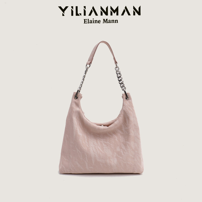 Elenman Original 2026 New Tote Bag Large Capacity Retro Versatile Handbag Shoulder Underarm Bag
