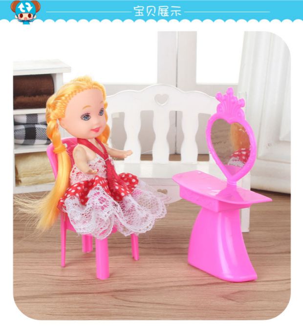 Barbie búp bê tất cả các loại phụ kiện phòng ngủ chung đồ nội thất [nhiều bộ bàn ghế] đồ chơi đầy đủ búp bê búp bê
