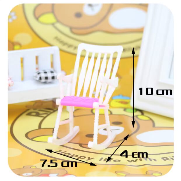 Barbie búp bê lắc ghế Barbie mơ tủ quần áo nhỏ ngọt ngào đồ chơi trẻ em Kay búp bê đồ nội thất phụ kiện đồ chơi búp bê baby