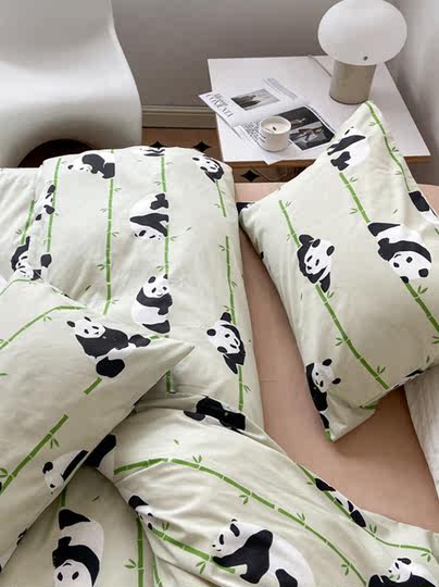 2022 neue Baumwolle Vier-stück Set Reine Baumwolle Studentenwohnheim Drei-stück Set Cartoon Quilt Abdeckung Blatt Blatt ausgestattet Bettwäsche