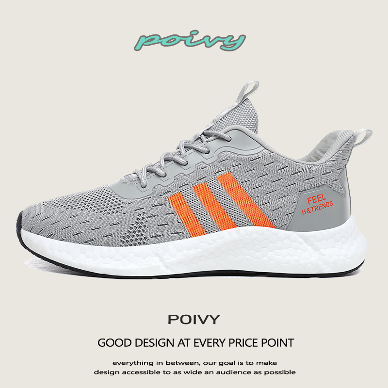 Pick-up popcorn ultra-light running shoes men and women lightweight shock-absorbing jogging shoes breathable non-slip shock-absorbing AD sports shoes